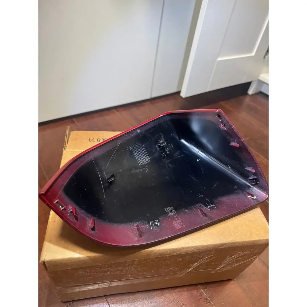 Tesla Driver Side Rear View Mirror Cover - Red Replacement Part - Picture 3 of 4